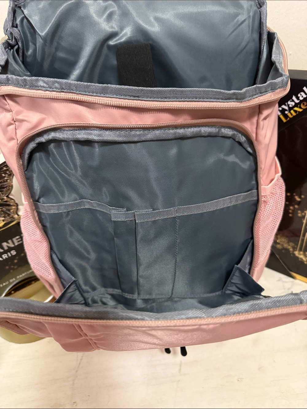Blush Pink Multi-Pocket Backpack - Picture 10 of 12